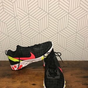 Nike React Element 55 - Black/Flash Crimson (NWOT)